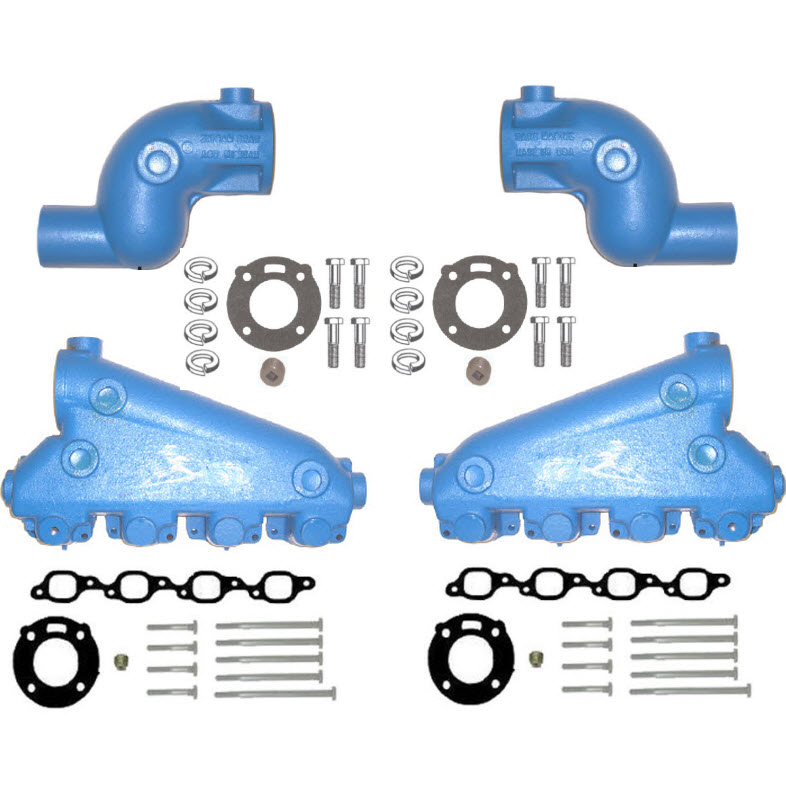 Barr Marine CR-KT-V8BB3IEND - Exhaust Manifold Riser Kit For Crusader 7 ...