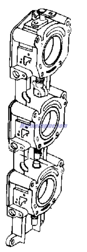 Evinrude Johnson OMC 0436845 - Throttle Body Assembly