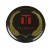 TEL3914016 - Decal \\"T\\" Gold on Red - Round