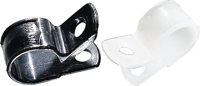 Nylon Cable Clamps, Natural, 3/8, (25) 401372 - Ancor Marine Grade Products Wire Covers Ties Clips and Tape - MarineEngine.com