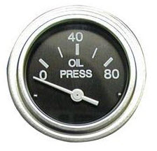 Oil Pressure, 0-80PSI, Sender Required 80180P - SeaStar Solutions Teleflex Marine Gauges and Compasses - MarineEngine.com